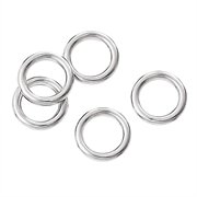 O-ringe. Lukkede. Forsølvet. 8 mm. 25 stk.